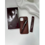 Коричневий чохол Rhode з блиском для губ Lip Case Espresso на айфон 11 про макс